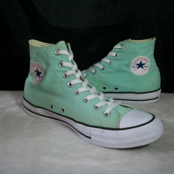 CONVERSE CHUCK TAYLOR ALL STAR BEACH GLASS CANVAS HI M8.5 W10.5 136561F FREE SHI - Picture 3 of 8